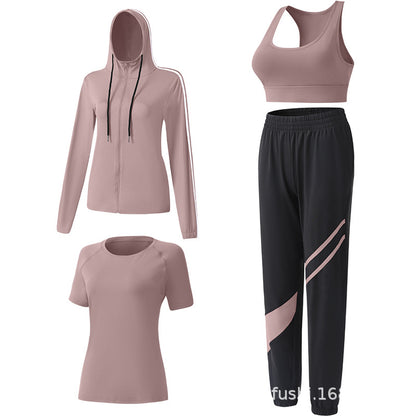 Lulu Fitness Clothes Suit Plus Size Fitness Quick-drying Pants Professional Sports Morning Running Clothes Running Clothes Suit Fitness Pants For Women