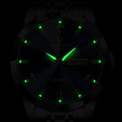 Amazon Explosive Brand Men's Watch Factory Luminous Waterproof Watch Men's Cross-border Foreign Trade Quartz Watch Wholesale