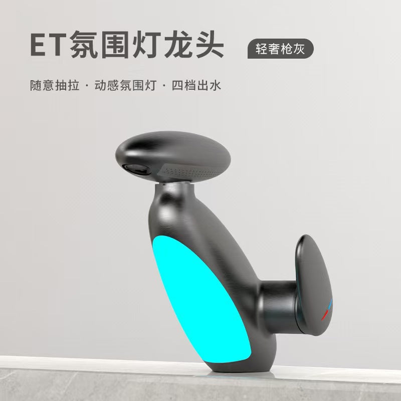 Personalized Cross-border Bathroom Hotel Faucet Fat Penguin Atmosphere Lamp Drawable Bathroom Counter Basin Basin Faucet