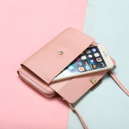Summer Summer Super Hot Crossbody Small Bag Girl's 2024 New Black Mini Walking Texte Niche Mobile Phone Bag