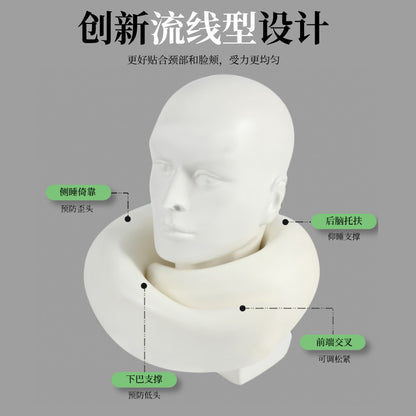 Cross-border Foreign Trade Explosions Memory Foam U-shaped Pillow Neck Pillow Snail Pillow Nap Neck Pillow Velcro Neck Pillow Airplane Pillow