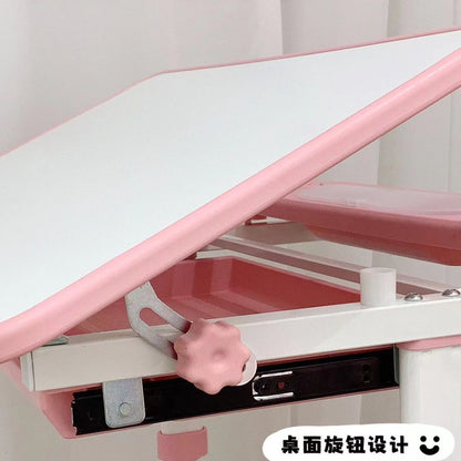 Cross-Border Home Adjustable Children's Study Table For Reading And Writing Desks And Chairs Multi-Functional Sitting Posture Correction Study Table