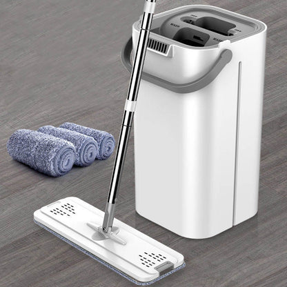 Household Mop A Mop Clean Artifact Rotatable Dry And Wet Separation Mop Hand-free Flat Mop Barrel Suit Wholesale