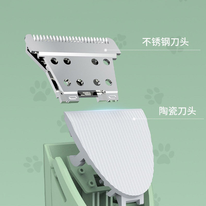 Cross-border New Pet Shaver Cat Hair Removal Electric Clippers Foot Shearing Artifact Mute Rechargeable Electric Clippers