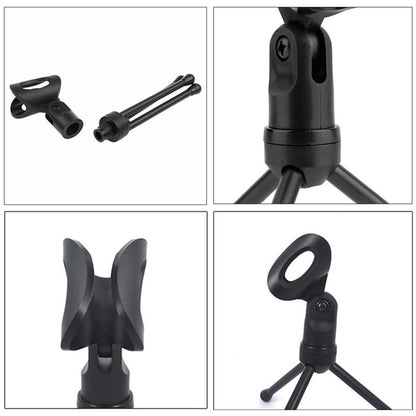 Cross-border Foreign Trade Wholesale Computer Wheat Video Voice Microphone Anchor Mobile Phone Karaoke Condenser Microphone With Bracket