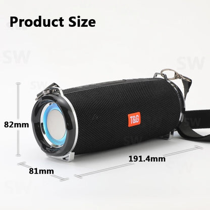 New Model Direct Shipment Tg192 Wireless Bluetooth Speaker With Deep Bass, Waterproof Speaker, Small Drum-Shaped Card-Insert Bluetooth Speaker