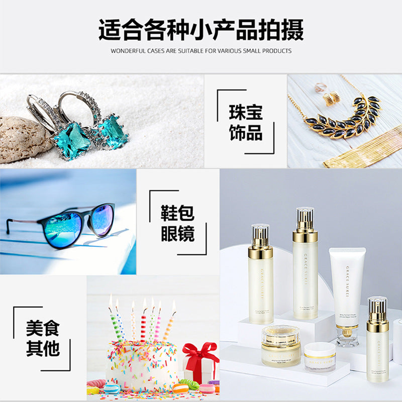 Puluz Fat Cow 40cm Foldable Photography Softbox Small Photo Studio Photography Box With 4 Color Pvc Background Boards