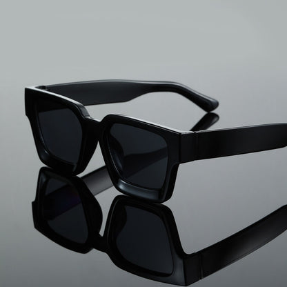 Classic Thick Box Sunglasses Men's Driving UV-resistant Advanced Sense Full Frame Sunglasses Street Photoshoot All-match Sunglasses