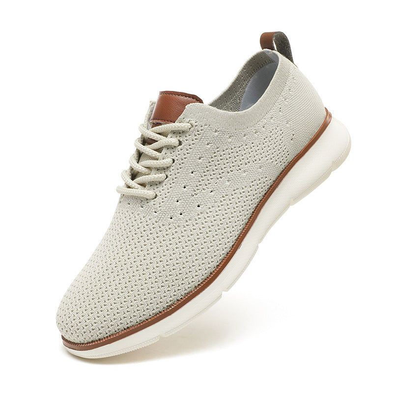 2025 Summer Breathable Casual Shoes Thick Sole Lightweight 48 Large Size Driving Shoes Casual Trbottomy Hiking Shoes Low Top Men