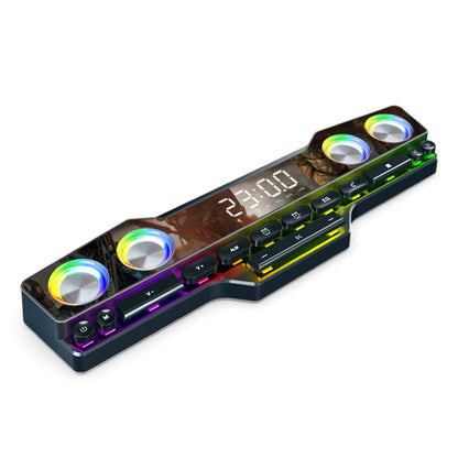 Cross-border V18 Colorful Speaker Home Desktop Computer Game Large Audio Led Color Light E-sports Keyboard Bluetooth Speaker