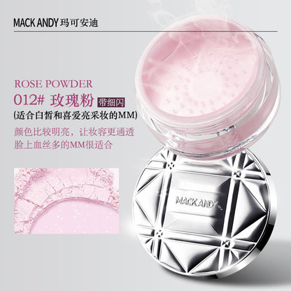 Maco Andy Cream Oil Control Makeup Honey Powder Matte Brightening Skin Color Concealer Repair Waterproof Invisible Pore Loose Powder