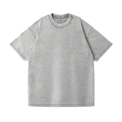 230g Washed Old T-shirt Ovesize Retro Fashion Brand European And American Batik Pure Cotton T Men&#039;s And Women&#039;s Shoulder Loose Half Sleeve