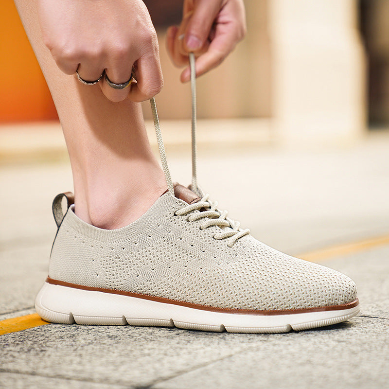2025 Summer Breathable Casual Shoes Thick Sole Lightweight 48 Large Size Driving Shoes Casual Trbottomy Hiking Shoes Low Top Men