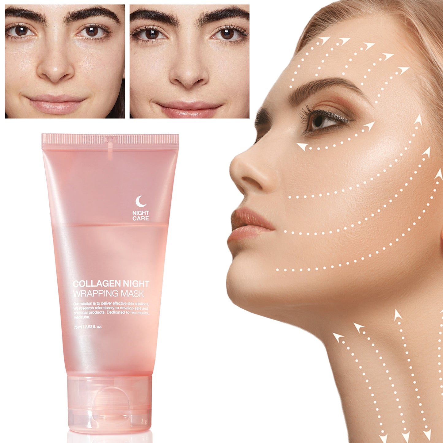 Collagen Tear Mask Skin Rejuvenation Moisturizing Firming Night Repair Mask