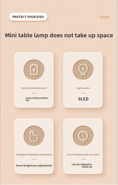 Mini USB Clip Desk Lamp