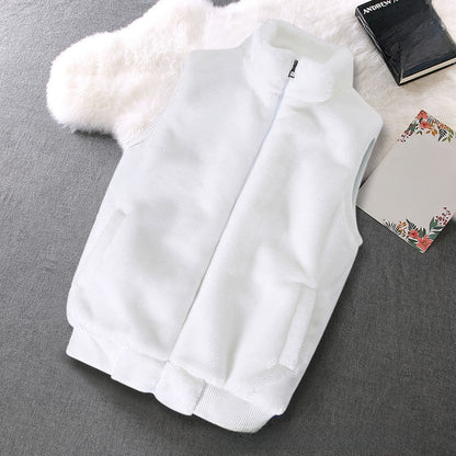 Rabbit fur imitation leather jacket