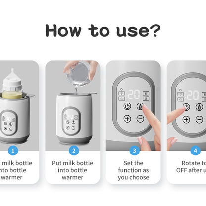 Multifunctional single-bottle warm milk dispenser