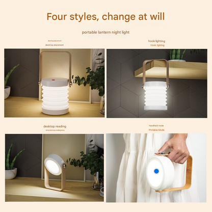 Cross-border Portable Lantern Creative Night Light Student Room Learning Writing Charging Desk Lamp Dormitory Night Light