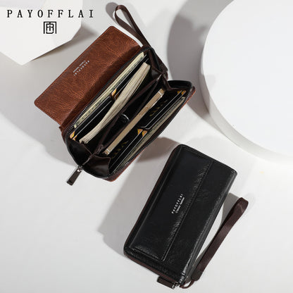 Men's wallet with multiple card slots