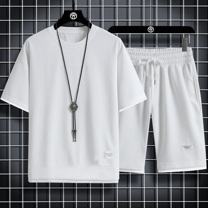 Waffle Short-Sleeved Sports Suit Men's