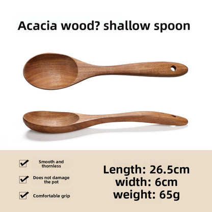 Wooden spatula and spoon