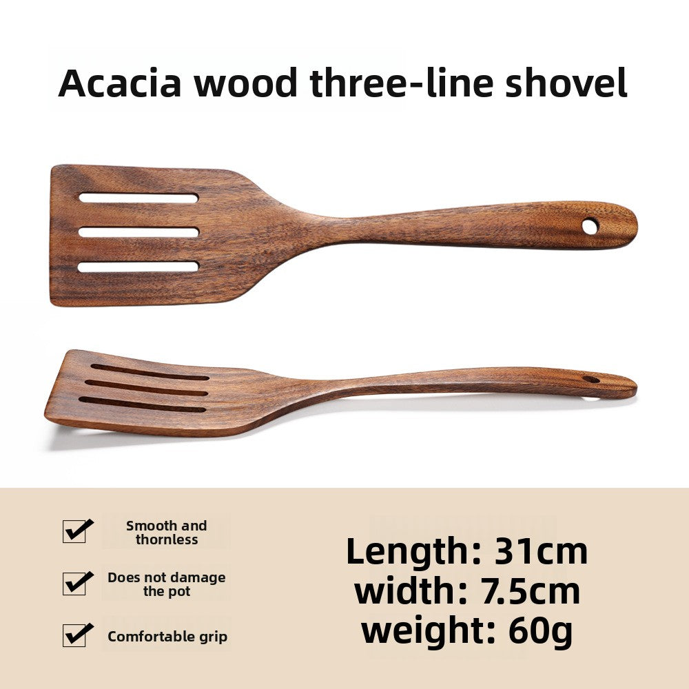 Wooden spatula and spoon