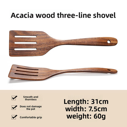 Wooden spatula and spoon
