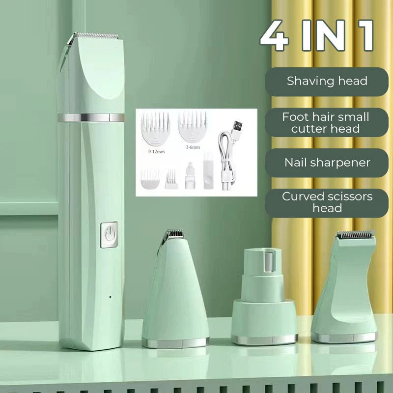 Cross-border New Pet Shaver Cat Hair Removal Electric Clippers Foot Shearing Artifact Mute Rechargeable Electric Clippers