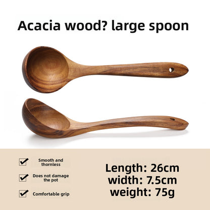 Wooden spatula and spoon