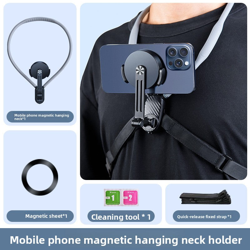 Adjustable Neck Phone Mount for Hands-Free Recording