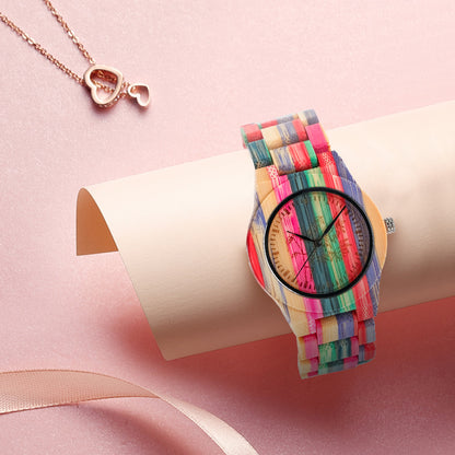 Creative Quartz Wooden Watch