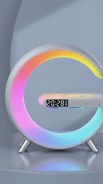 Cross-border Explosions New Large G Bluetooth Audio N69 Colorful Lights With Alarm Clock Desktop Multi-functional Wireless USB Charge