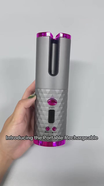 Cross-border Foreign Trade Wireless Hair Curler Hair Curler Portable USB Charging Lazy Hair Curler Automatic Hair Curler