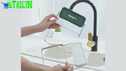 Kitchen Drain Rack Sink Drain Blue Seamless Creative Multifunctional Dry And Wet Separation Plastic Vegetable Washing Pool Filter Basket