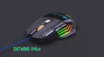 Cross-border Factory In Stock Wholesale G6 Wired Game Mouse 7-button Colorful Breathing Light-emitting Chicken E-sports Mouse