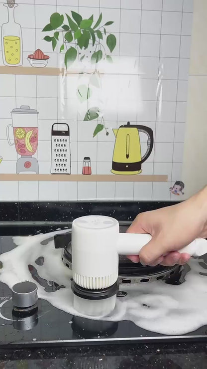 Multifunctional Electric Cleaning Brush Household Toilet Cleaning Artifact Handheld Kitchen Cleaning Brush Wireless Convenient Bowl Brush
