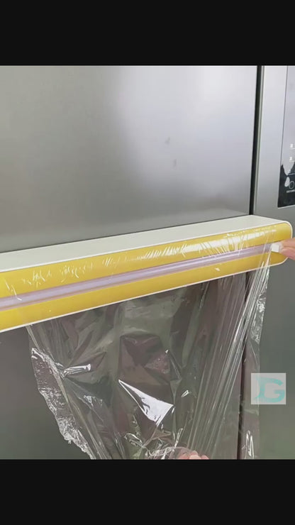 Coil Film Cutter Baking Tin Paper Two-way Sliding Knife Cutting Box Household Magnetic Wall-mounted Storage Box Storage Rack