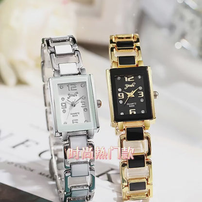 Women's Watch Ceramic Strap Fashion Personality Trend Foreign Trade Explosions Bracelet Quartz Wristwatch Advanced Sense Light Luxury Style