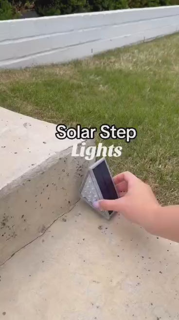 New Outdoor Triangular Stair Light Lighting Anti-Theft Solar Step Light Atmosphere Highlight Decorative Trail Lighting