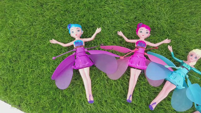 Gesture Induction Aircraft Luminous Suspension Flying Small Flying Fairy Induction Helicopter Children's Toys Factory Direct Sales