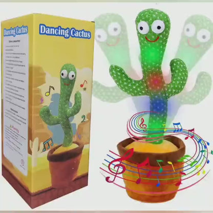 Dancing Cactus Plush Toy Doll Electronic Recording Shake With Song Funny Gift US