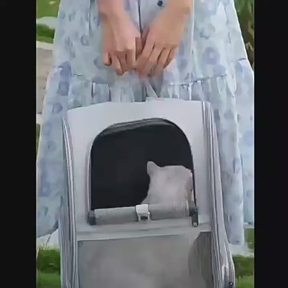 Cross-Border Hot-Selling Cat Backpack Portable Breathable Shoulder Pet Outing Bag Fashionable Large-Capacity Foldableable Cat Bag