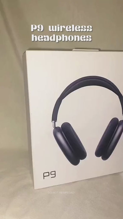 Cross-Border Popular Headphones Suitable For Apple P9Airmax Over-Ear Bluetooth Headphones With Retractable Wireless Stereo Sound