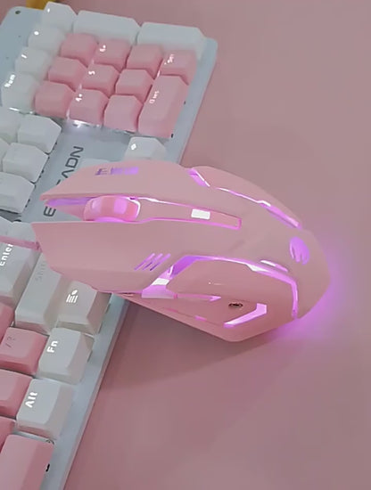 Cross-border Wholesale Wired Hot Wheels Game Mouse Mute Mechanical Electric Competition Macro Office Laptop Peripherals