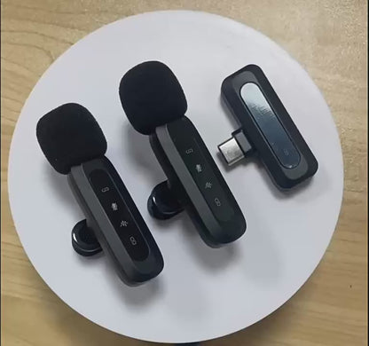 New Private Model J81 Collar Clip Microphone Intelligent Noise Reduction Radio Microphone J82 Three-in-one Wireless Collar Clip Microphone