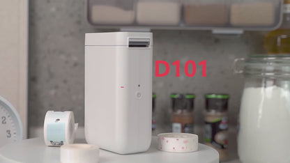 6BVQD101 Label Printer Name Sticker Home Handheld Portable Bluetooth Thermal Printer