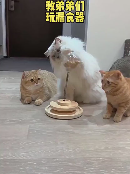 Cat Treat-Dispensing Toy, Cat Teaser Baseball, Cat Self-Entertainment Boredom-Relief Gadget, Freeze-Dried Cat Food Snack Feeder, Shaker Toy