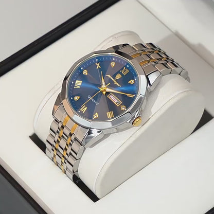 Explosive Brand Men's Watch Factory Luminous Waterproof Watch Men's Cross-border Foreign Trade Quartz Watch Wholesale