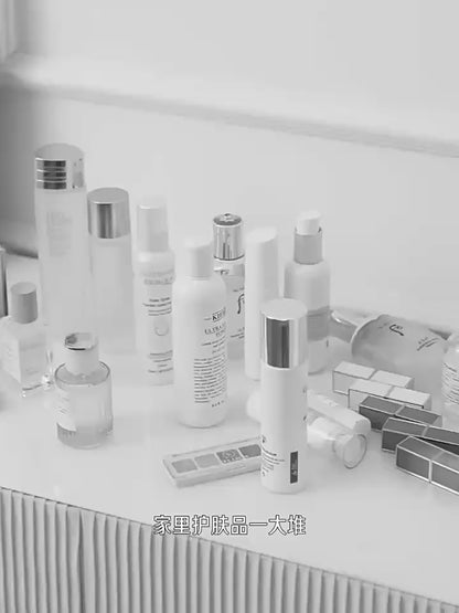 Three-Layer Rotating Storage Rack Large Cosmetics Storage Box Large Capacity Multi-Layer Bathroom Storage Rack Removable