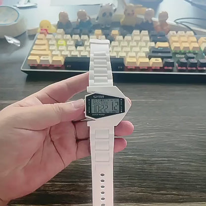 Beautiful Time Personality Creative Men's Hot Sale Led Airplane Watch Jelly Vintage Brand Children Waterproof Watch